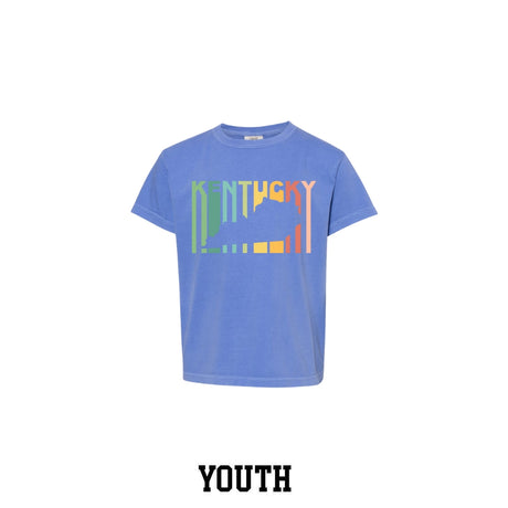 Kentucky Colors Cut Out Youth Comfort Colors T-Shirt