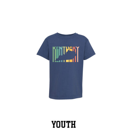 Kentucky Colors Cut Out Youth Comfort Colors T-Shirt