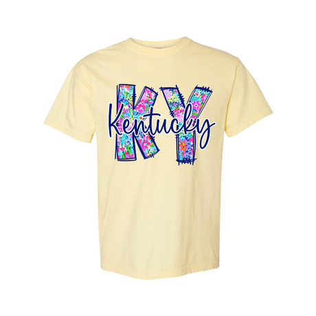 KY Spring Floral Comfort Colors T-Shirt