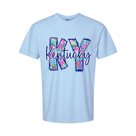 KY Spring Floral Comfort Colors T-Shirt