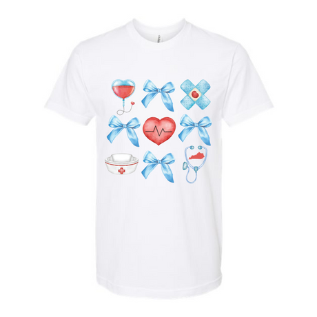 Nurse Icons and Bows T-Shirt