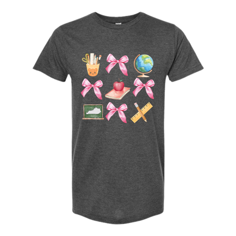 Teacher Icons and Bows T-Shirt