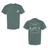 Dale Hollow Lake Map Comfort Colors Pocket T-Shirt