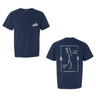 Lake Barkley + Kentucky Lake Map Comfort Colors Pocket T-Shirt
