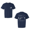 Lake Cumberland Map Comfort Colors Pocket T-Shirt