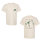 Barren River Lake Map Comfort Colors Pocket T-Shirt