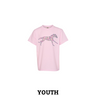 Floral Racehorse Comfort Colors Youth T-Shirt