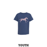 Floral Racehorse Comfort Colors Youth T-Shirt