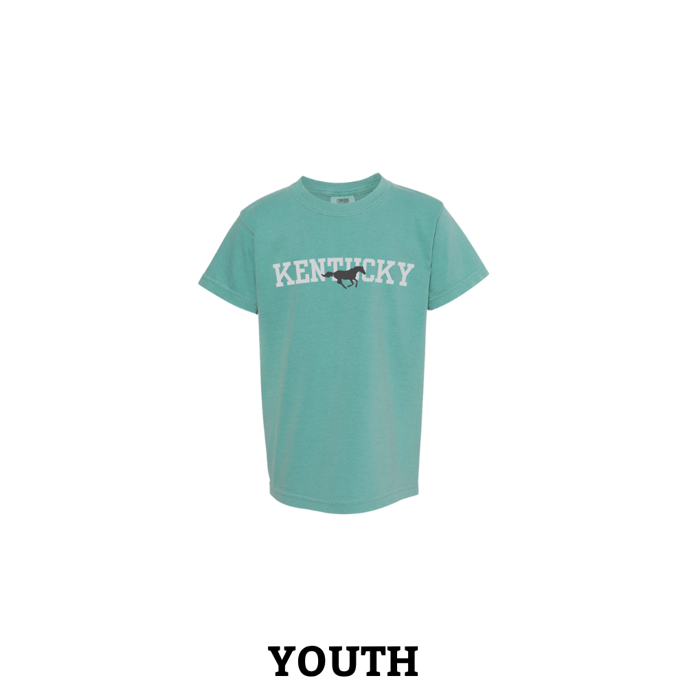 Kentucky Arched Horse Comfort Colors Youth T-Shirt