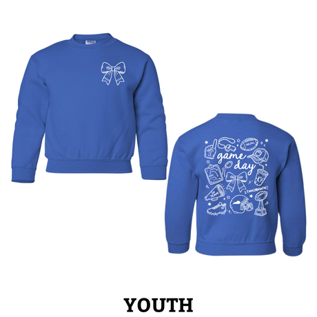 Game Day Doodle Youth Crewneck