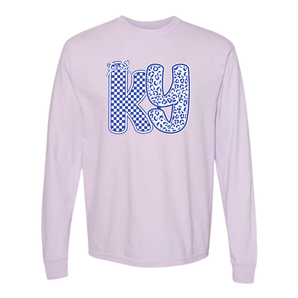 KY Pattern Comfort Colors Long Sleeve T-Shirt
