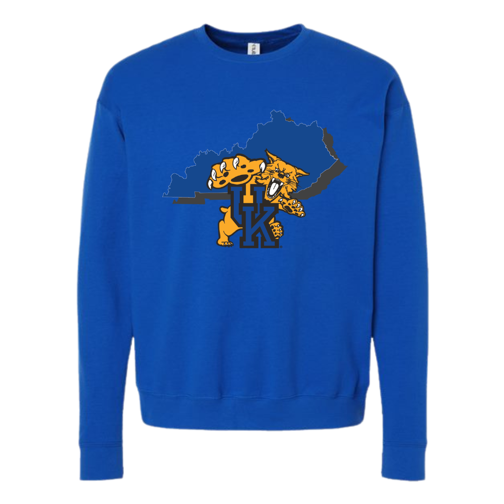 Kentucky Wildcat State Crewneck