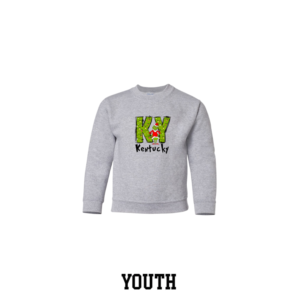 Kentucky Grinch Youth Crewneck